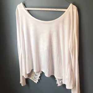 Open back AE lace shirt